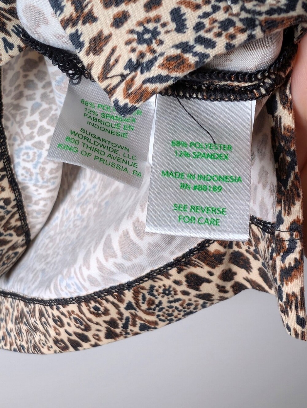 Lilly Pulitzer Long-Sleeve Animal Leopard Print Blouse  Size XL - Picture 4 of 6